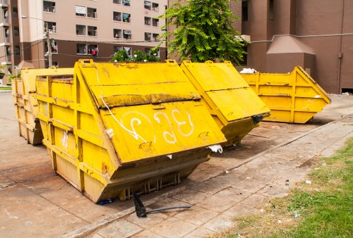 Rubbish clearance team at work in North West London