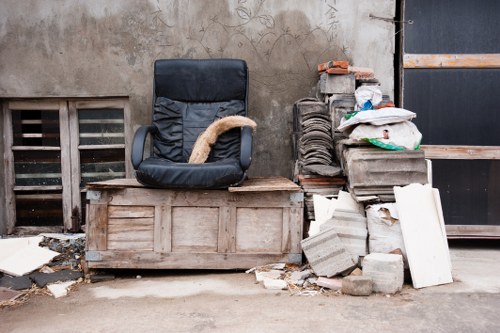 Team conducting residential house clearance in North West London