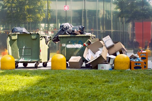 Tools and furniture being cleared